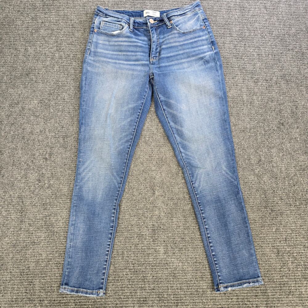 BKE Gabby Jeans Womens 28x28 Blue Curvy Fit High Rise Ankle Skinny Stretch
